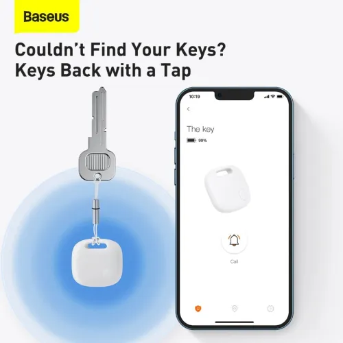 BASEUS T2 PRO SMART DEVICE TRACKER - BLUETOOTH 5.0 - ALARM  - PORTABLE  - ANDROID & IOS