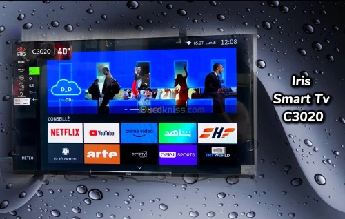 TV IRIS C3020 43" POUCES - SMART TÉLÉVISEUR FHD - QUICK START - MICRO DIMMING - HAUTE DÉFINITION