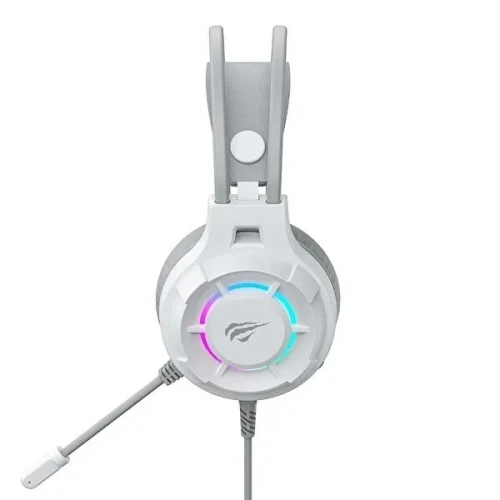 HAVIT GAMENOTE H2049D WHITE - CASQUE GAMING FILAIRE 3.5MM RGB - SON STÉRÉO - MICROPHONE FLEXIBLE - CONFORTABLE - WHITE