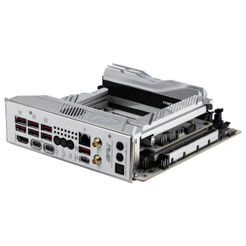 MSI MPG Z890I EDGE TI WIFI - CARTE MÈRE MINI-ITX - SOCKET LGA 1851 - 2 x DDR5 - 4 x M.2 - PCIe 5.0 - THUNDERBOLT 4 - WIFI 7 - LAN 5GbE - SILVER