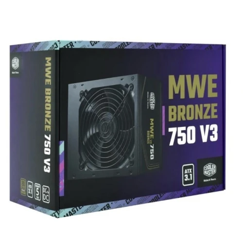 COOLER MASTER MWE BRONZE 750W V3 - ALIMENTATION 80 PLUS BRONZE - 230 V - ATX 3.1 - DC TO DC - NOIR
