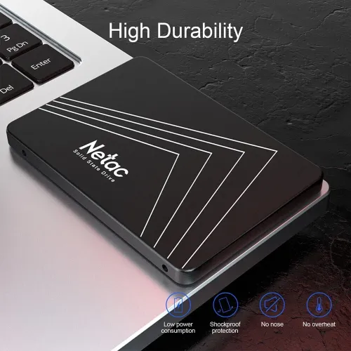 NETAC 3D NAND 512GB - DISQUE DUR INTERN SSD SATA III 6 GB/S - SUPER FAST - 530MBS - BLACK