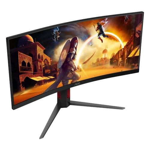 ECRAN AOC CU34G4 ULTRAWIDE - 34" WQHD 2K - 180Hz - 0.5MS - VA 1500R - HDR10 - AJUSTABLE - BLACK