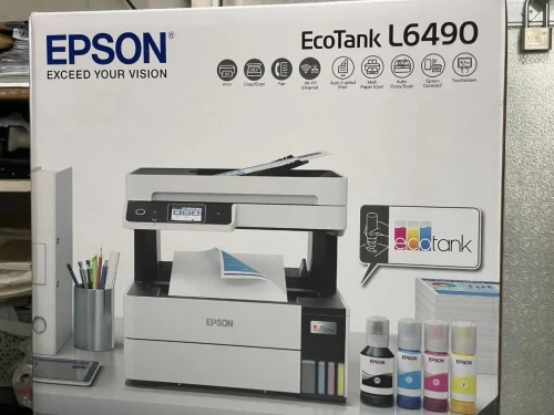 EPSON ECOTANK L6490 - IMPRIMANTE MULTIFONCTION COULEUR - WIFI - USB - RÉSERVOIRS RECHARGEABLES - Black