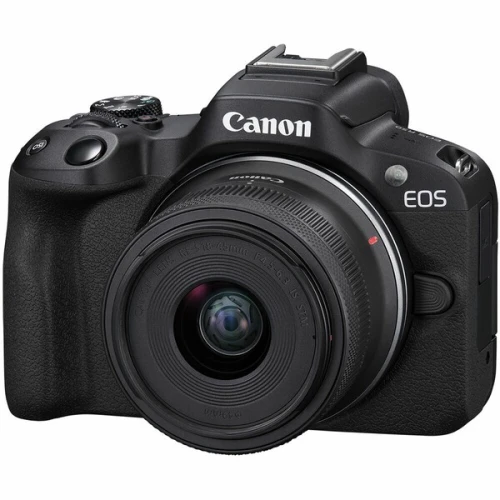 CANON EOS R50 - APPAREIL PHOTO HYBRIDE 4K + OBJECTIF RF-S 18-45MM STM - 24,2 MLPXL - WI-FI - LCD - BALCK