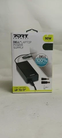 Port Designs Batterie PC Portable  Chargeur - alimentation pour 100% Compatible DELL -  90W Noir