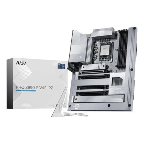 MSI PRO Z890-S WIFI PZ - CARTE MÈRE ATX - SOCKET LGA 1851 - 4 x DDR5 - M.2 PCIe 5.0 - PCIe 5.0 - WIFI 7 - LAN 2.5GbE - BLACK
