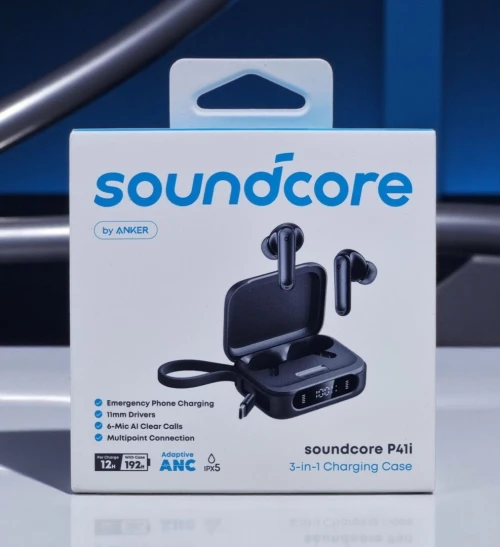 SOUNDCORE BY ANKER P41i - EARBUDS SANS FIL - FAST CHARGEURE - ANC - USB-C - ORIGINAL - BLACK & WHITE