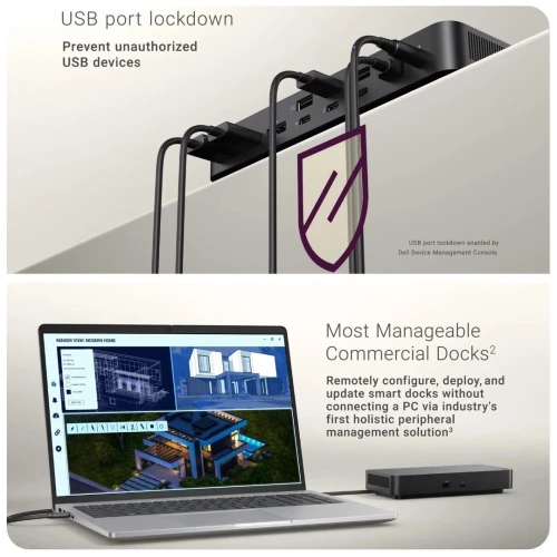 DELL PRO THUNDERBOLT 4 SD25TB4 - STATION D'ACCUEIL 180W - 4 ÉCRANS 4K -USB-C - HDMI 2.1- DP1.4 -2.5G