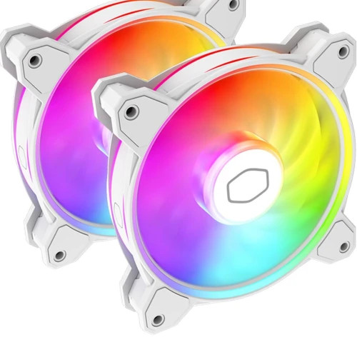 COOLER MASTER HYPER 622 HALO WHITE- INTEL & AMD - LED ARGB - ALUMINIUM - 3 BROCHES - 2 FAN 120MM
