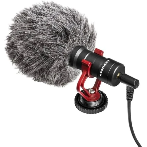 GOSMART MICROPHONE UNIVERSAL GS-MM1 - DIRECTIONNEL MULTIPLATEFORME - MÉTALLIQUE - 35 KHZ  -BLACK
