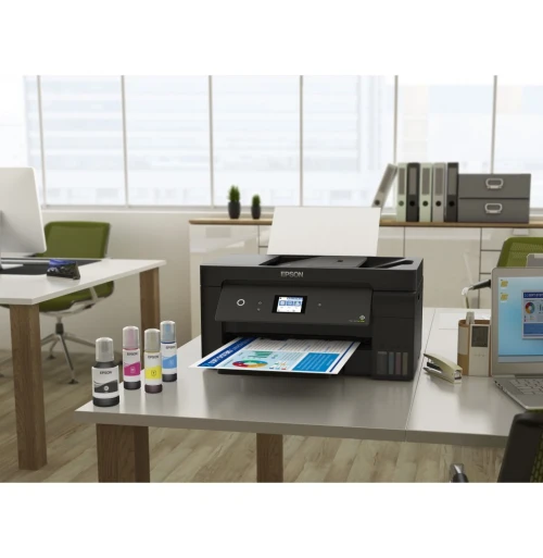 EPSON L14150 - IMPRIMANTE ECOTANK COULEUR À RÉSERVOIR -RECTO VERSO A3+ - USB ETHERNET - WI-FI -BLACK