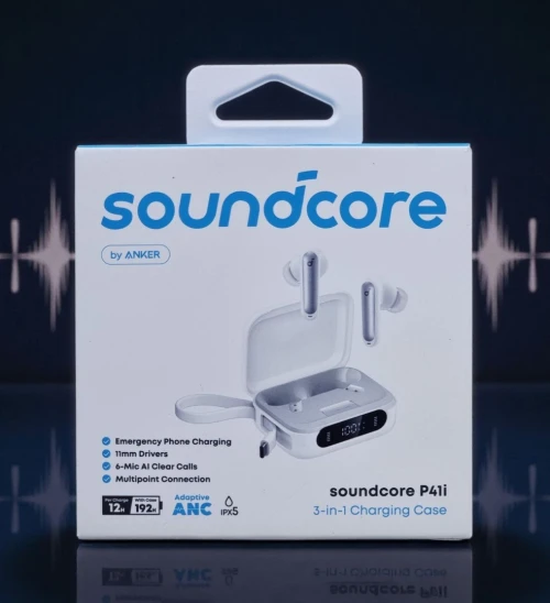 SOUNDCORE BY ANKER P41i - EARBUDS SANS FIL - FAST CHARGEURE - ANC - USB-C - ORIGINAL - BLACK & WHITE
