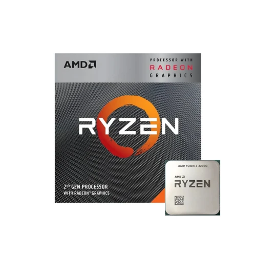 PROCESSEUR AMD RYZEN 3 3200G - AM4 - 4.0 GHZ - 4 CŒURS - 4 THREADS - RADEON VEGA 8 - VENTILO BOX