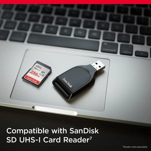 SanDisk Ultra SD 256GB Carte Mémoire UHS-I Jusqu'à 150 Mo/S