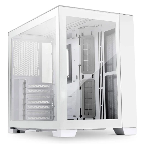 LIAN LI O11 DYNAMIC MINI - BOITIER MOYEN TOUR 360MM - ALUMINIUM - VERRE TREMPÉ - MESH - WHITE