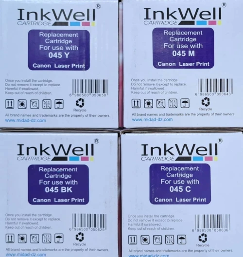 JEU TONER CANON 045 / 054 / 067 - INKWELL COMPATIBLE UNIVERSEL - 