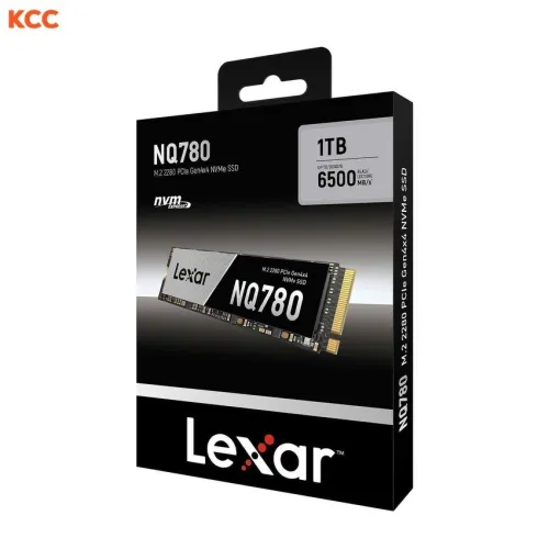 LEXAR NQ780 1TB - DISQUE DUR SSD M.2 NVMe - PCIe 4.0 Gen4 - 6500 MO/S - PC & CONSOLE - BLACK