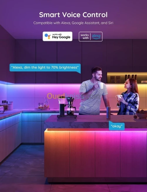 GOVEE RGBIC PRO LED STRIP LIGHT H619A 5M 16.4FT Wi-Fi Bluetooth  Alexa & Google Compatible Light