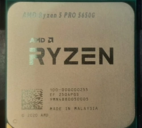 AMD RYZEN 5 PRO 5650G - SOCKET AM4  - RADEON GPU VEGA 7 - 6 CŒURS -12 THREADS - TDP 65 W - APK