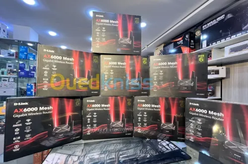 D-LINK ROUTEUR DIR-X6080Z - AX6000 MESH WIFI-6 - 6000 Mbps - 2.5 GIGABIT - OFDMA - MU-MIMO - BLACK 