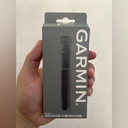 BRACELET GARMIN INSTINCT 26MM - SILICONE NOIR CHARBON HAUTE PERFORMANC - ULTRA-CONFORTABLE - POUR INSTINCT - BLACK