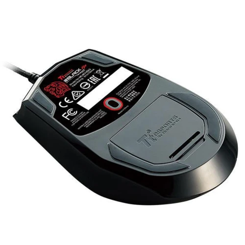 Tt eSPORTS by Thermaltake Black FP - SOURIS FILAIRE POUR GAMER - 7 BOUTONS- CAPTEUR D'EMPREINTE