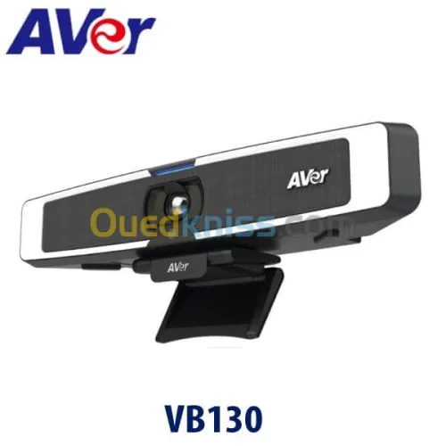 AVER VB130 - CAMÉRA 4K - ZOOM4X - SMARTFRAME - SPEAKERS - PLUG & PLAY - 5 MICS - STOP BRUIT -RJ45 