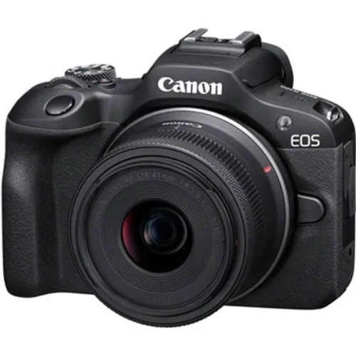 CANON EOS R100 - APPAREIL PHOTO HYBRIDE 4K + OBJECTIF RF-S 18-45MM - F/4.5-6.3 IS STM - 24,1 MLPXL - WI-FI - LCD - BALCK