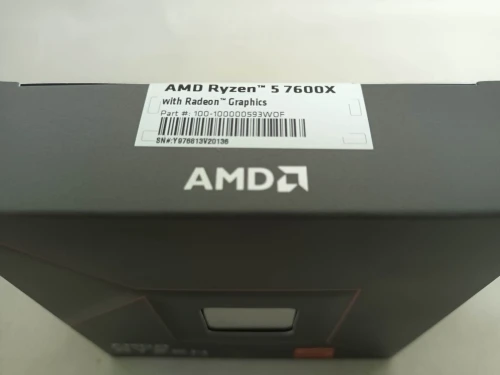 Processeur AMD Ryzen 5 7600X  6-Core 12-Threads socket AM5 GameCache 38 Mo 5 nm TDP 105W