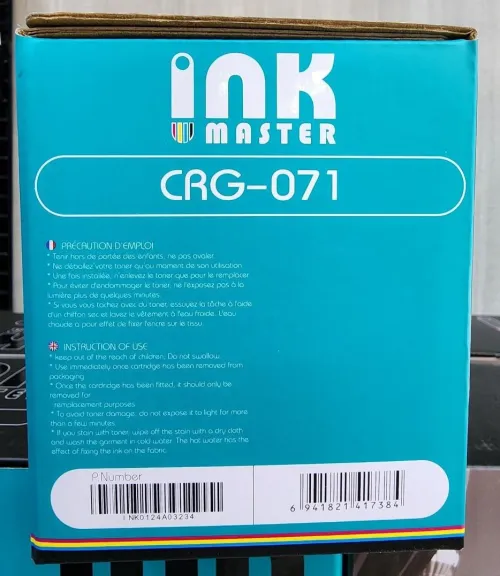 TONER INK MASTER CANON 071 - COMPATIBLE NOIR - POUR IMPRIMANTE LBP12 SÉRIES - ISENSYS MF27 SÉRIES