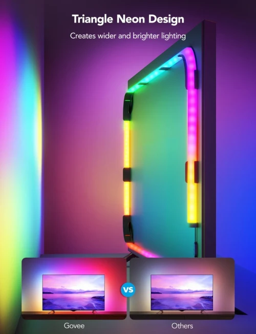 GOVEE RGBIC NEON TV BACKLIGHT - 3M 9.84FT - H61B2 - WIFI + BLUETOOTH - GOOGLE - MULTI MODES - MUSIC