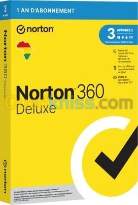 ANTIVIRUS NORTON SECURITY  PLUS 1 APPAREIL - 360 DELUXE 3 AP - DELUXE 5 AP - PREMIUM 10 AP