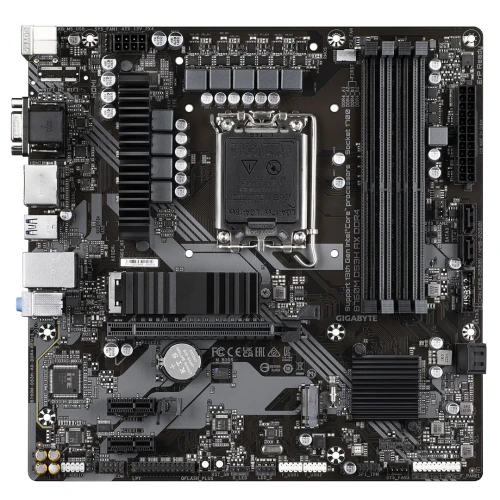 GIGABYTE B760M DS3H DDR4 - CARTE MÈRE MICRO ATX - SOCKET LGA 1700 - 4 x DDR4 - 1 x PCIe 4.0 X16 - 2 x M.2 PCIe 4.0 NVMe - LAN 2.5GBE - USB 3.1 - BLACK