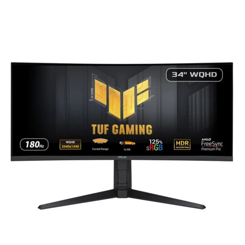 ASUS TUF GAMING VG34VQL3A - ÉCRAN GAMING CURVE 34" UWQHD FAST VA - 180HZ - 1MS - HDR400 - FREESYNC PREMIUM PRO - ELMB SYNC - BLACK