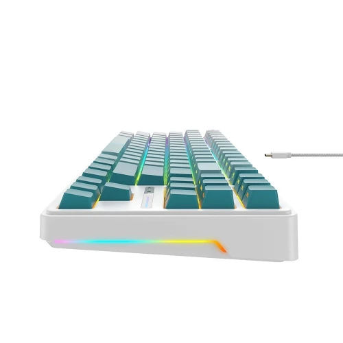 HAVIT KB901L - CLAVIER MÉCANIQUE GAMING - RGB BACKLIT - SWITCHES RED - 88 TOUCHES - ANTI-GHOSTING - DESIGN GAMING - BLACK