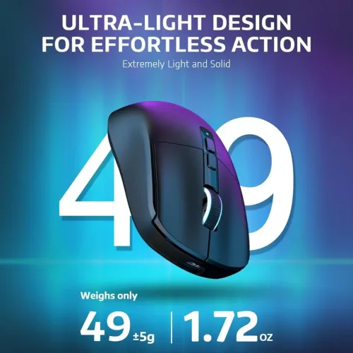 ATTACK SHARK X6 - SOURIS FILAIRE & SANS FIL - BLUETOOTH - USB 2.4G - 7 BOUTONS - 26000 DPI - BLACK