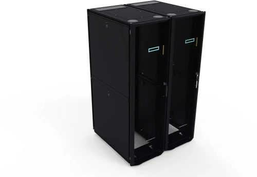 ARMOIRE DE BRASSAGE HPE 42U 600 MM X 1 075 MM G2 AVEC PANNEAUX LATÉRAUX ET BAIES  - P9K07A -