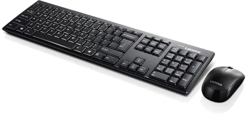 LENOVO 100 COMBO CLAVIER & SOURIS - SANS FIL - 2,4 GHz -1000 DPI - 10 m - USB - AZERTY - NOIR