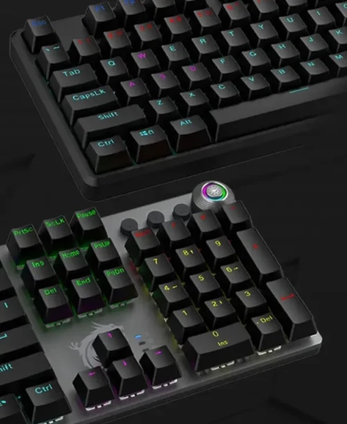 MSI VIGOR GK50Z V2 - CLAVIER GAMING MÉCANIQUE - BLUE SWITCHES - RGB - 100% AZERTY - NOIR - BLACK