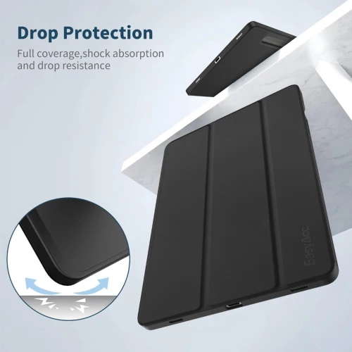 POCHETTE DE PROTECTION POUR SAMSUNG GALAXY TAB S10 FE+ - SILICONE FULL COVERAGE - ANTI SHOCK - SUPPORT S PEN - BLACK