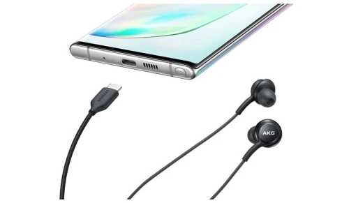 Samsung Écouteurs  USB Type - C  - Son par AKG    -   Noir  -  blanc