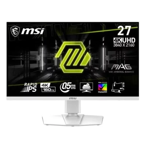 ECRAN MSI MAG 274URFW - MONITEUR GAMING - 27" 4K UHD - 160HZ - FAST IPS - 0.5MS - HDR400 - WHITE