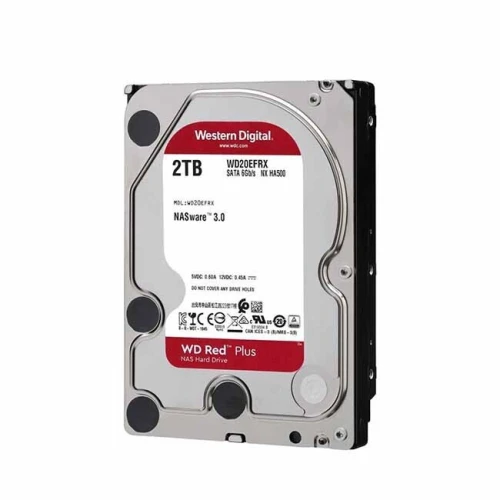 WD RED PLUS NAS WARE 2TB - DISQUE DUR HDD 3.5" - 5400 RPM - SATA 6 GB/S - 64MB CACHE - WD20EFPX