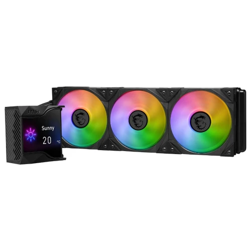 MSI MPG CORELIQUID D360 - WATER COOLING 360MM - ÉCRAN LCD - HAUTE PERFORMANCE - INTEL & AMD - BLACK