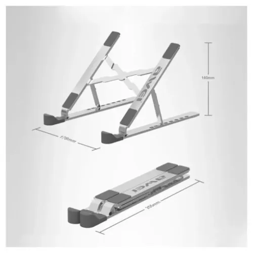 SUPPORT LAPTOP & TABLETTE AWEI X26 - RÉGLAGE MULTI-HAUTEUR -  ALLIAGE D'ALUMINIUM