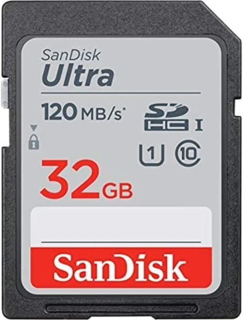 SanDisk Ultra SD 32 GB Carte Mémoire HC UHS-I jusqu'à 120 Mo/s