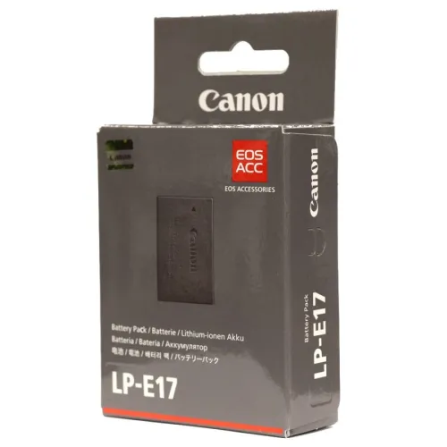 BATTERIE CANON LP-E17 - LITHIUM-ION RECHARGEABLE - 1040 MAH - 7,2 V - NOIR