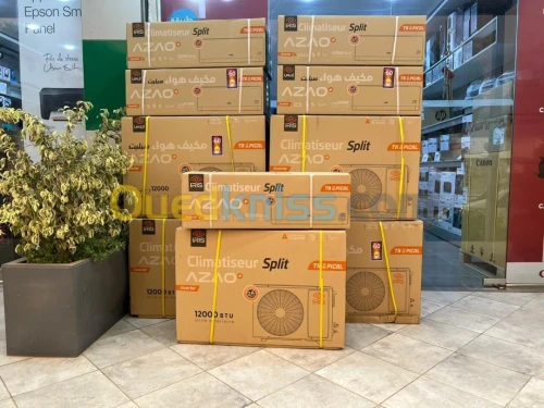 IRIS SPLIT AZAO+ CLIMATISEUR 12000 BTU TROPICAL - INVERTER - CHAUD & FROID - PLUS DE 60 DEGRÉ -BLANC