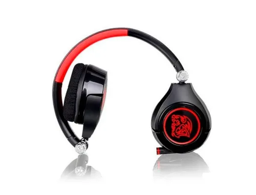 Tt eSPORTS by THERMALTAKE CRONOS GO Casque Gamer LED ultra léger avec microphone rétractable